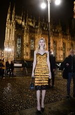 NICOLA PELTZ Arrives at Versace Fashion Show in Milan 02/23/2018