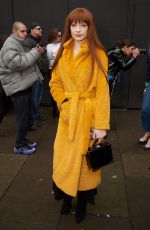NICOLA ROBERTS Arrives at Faustine Steinmetz Show at London Fashion Week 02/19/2018