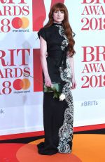 NICOLA ROBERTS at Brit Awards 2018 in London 02/21/2018