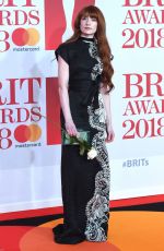 NICOLA ROBERTS at Brit Awards 2018 in London 02/21/2018