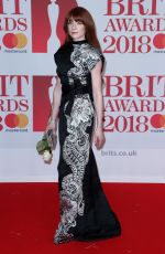 NICOLA ROBERTS at Brit Awards 2018 in London 02/21/2018