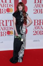 NICOLA ROBERTS at Brit Awards 2018 in London 02/21/2018