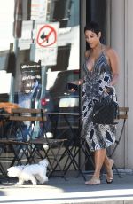 NICOLE MURPHY Out with Her Dog in Beverly HIlls 02/16/2018