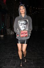 NICOLE SCHERZINGER Arrives at Avenue Nightclub in Hollywood 02/18/2018