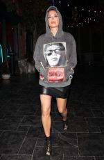 NICOLE SCHERZINGER Arrives at Avenue Nightclub in Hollywood 02/18/2018