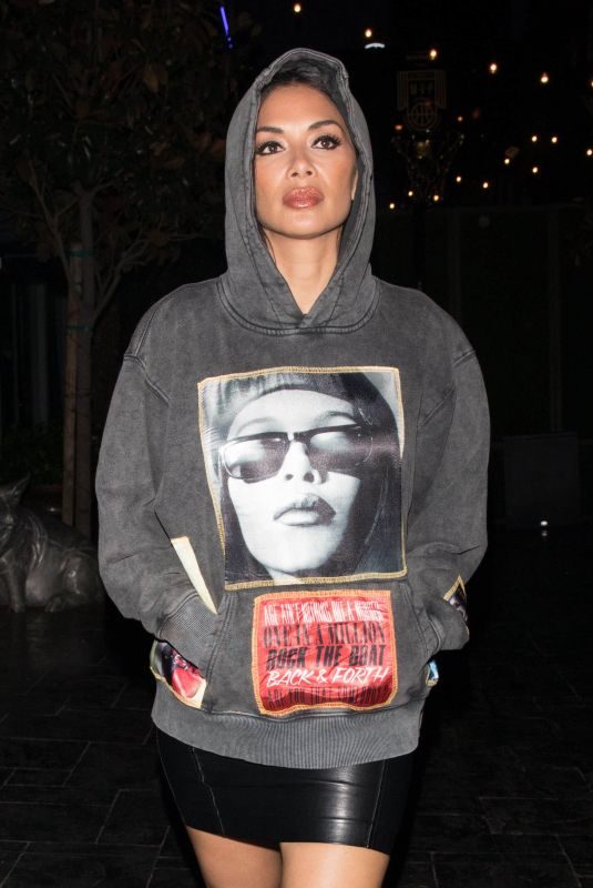 NICOLE SCHERZINGER Arrives at Avenue Nightclub in Hollywood 02/18/2018