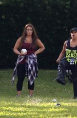 NICOLE SNOOKI POLIZZI and DEENA CORTESE on the Set of Jersey Shore Family Vacation in Miami Beach 02/01/2018