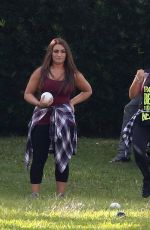 NICOLE SNOOKI POLIZZI and DEENA CORTESE on the Set of Jersey Shore Family Vacation in Miami Beach 02/01/2018