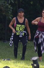 NICOLE SNOOKI POLIZZI and DEENA CORTESE on the Set of Jersey Shore Family Vacation in Miami Beach 02/01/2018