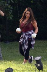 NICOLE SNOOKI POLIZZI and DEENA CORTESE on the Set of Jersey Shore Family Vacation in Miami Beach 02/01/2018
