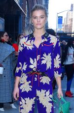 NINA AGDAL Out at New York Fashion Week 02/12/2018
