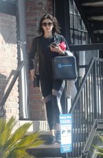 NINA DOBREV Leaves at Gym in Los Angeles 02/26/2018