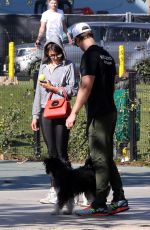 NINA DOBREV Out with Her Brother Alexander at a Park in Los Angeles 02/03/2018