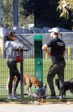 NINA DOBREV Out with Her Brother Alexander at a Park in Los Angeles 02/03/2018