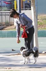 NINA DOBREV Out with Her Brother Alexander at a Park in Los Angeles 02/03/2018