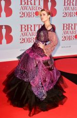 NOOMI RAPACE at Brit Awards 2018 in London 02/21/2018