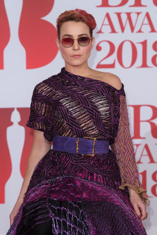 NOOMI RAPACE at Brit Awards 2018 in London 02/21/2018