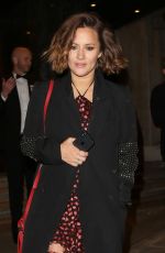 OLIVIA ATTWOOD and CAROLINE FLACK Leaves Broadcast Awards in London 02/07/2018