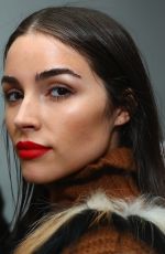 OLIVIA CULPO on the Backstage at Sally LA Pointe New York Fashion Week 02/13/2018