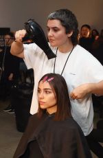 OLIVIA CULPO on the Backstage at Sally LA Pointe New York Fashion Week 02/13/2018