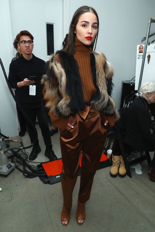 OLIVIA CULPO on the Backstage at Sally LA Pointe New York Fashion Week 02/13/2018