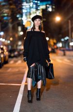 OLIVIA CULPO Out at New York Fashion Week 02/13/2018