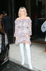 OLIVIA HOLT Leaves Zimmerman Fashion Show at NYFW in New York 02/12/2018