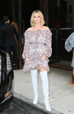 OLIVIA HOLT Leaves Zimmerman Fashion Show at NYFW in New York 02/12/2018