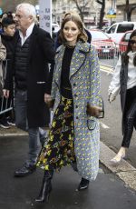 OLIVIA PALERMO Arrives at Fendi Fashion Show in Milan 02/22/2018