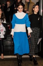 OLIVIA PALERMO Leaves Prabal Gurung Fashion Show in New York 02/11/2018