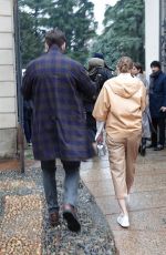 OLIVIA PALERMO Out at Milan Fashion Week 02/23/2018