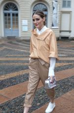 OLIVIA PALERMO Out at Milan Fashion Week 02/23/2018