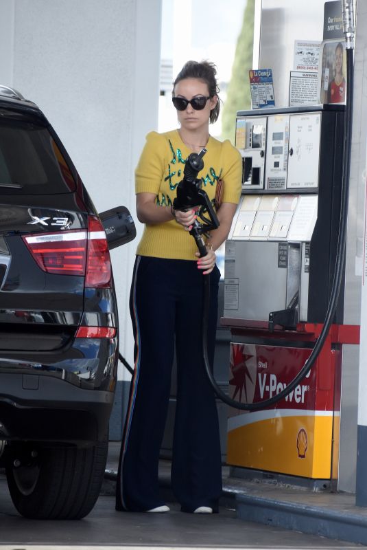 OLIVIA WILDE at a Gas Station in Los Angeles 02/12/2018