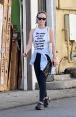 OLIVIA WILDE Heading to a Gym in Los Angeles 02/06/2018