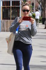 OLIVIA WILDE Heading to a Gym in Los Angeles 02/27/2018