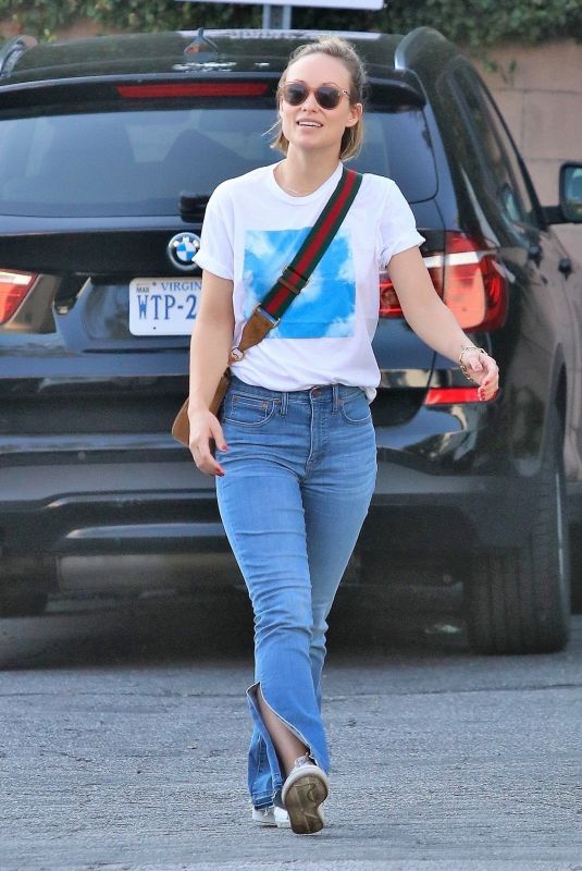 OLIVIA WILDE in Jeans Out in Los Angeles 02/05/2018