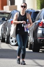 OLIVIA WILDE Leaves a Gym in Los Angeles 02/13/2018