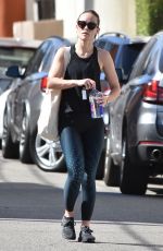 OLIVIA WILDE Leaves a Gym in Los Angeles 02/13/2018