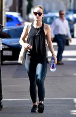 OLIVIA WILDE Leaves a Gym in Los Angeles 02/13/2018
