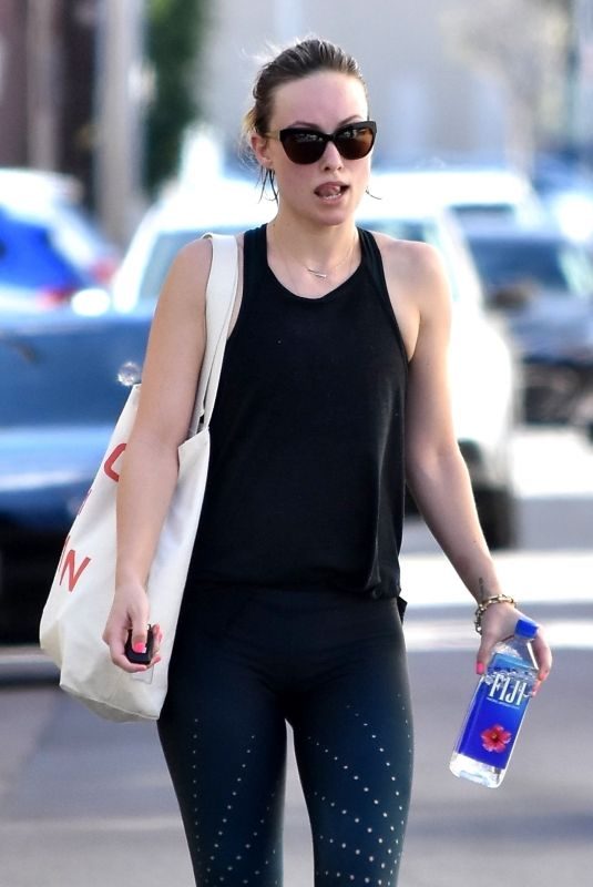 OLIVIA WILDE Leaves a Gym in Los Angeles 02/13/2018