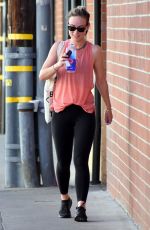 OLIVIA WILDE Leaves a Gym in Studio City 02/09/2018