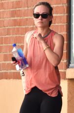 OLIVIA WILDE Leaves a Gym in Studio City 02/09/2018
