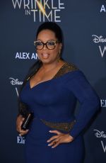 OPRAH WINFREY at A Wrinkle in Time Premiere in Los Angeles 02/26/2018