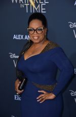 OPRAH WINFREY at A Wrinkle in Time Premiere in Los Angeles 02/26/2018