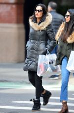 PADMA LAKSHMI Out Shopping with Her Sister in New York 02/02/2018