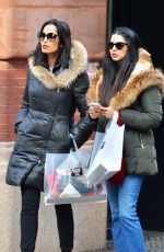 PADMA LAKSHMI Out Shopping with Her Sister in New York 02/02/2018