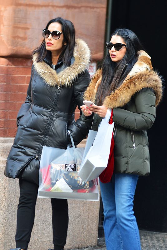 PADMA LAKSHMI Out Shopping with Her Sister in New York 02/02/2018