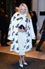 PAMELA ANDERSON Arrives at Her Hotel in Milan 02/22/2018