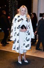 PAMELA ANDERSON Arrives at Her Hotel in Milan 02/22/2018