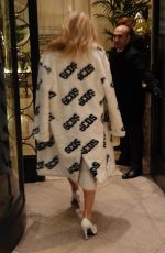 PAMELA ANDERSON Out and About in Milan 02/22/2018